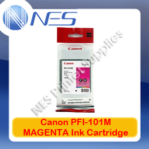 Canon Genuine PFI-101M Magenta Ink Cartridge for IPF-5000/IPF-5100/IPF-6000S/iPF-6100/iPF-6200 (130mL)